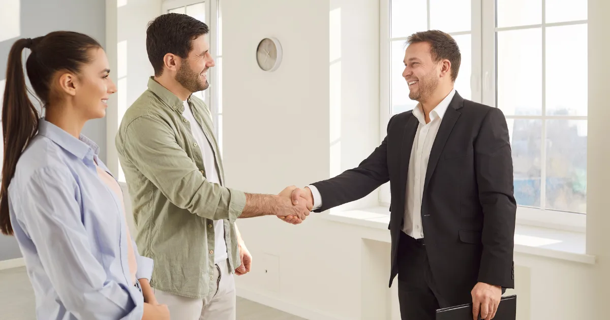 Mortgage broker reviewing alternative lending options with a client
